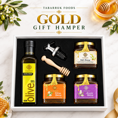 Gift Hamper - Extra Virgin Olive Oil, 250ml + Three 250g Honeys