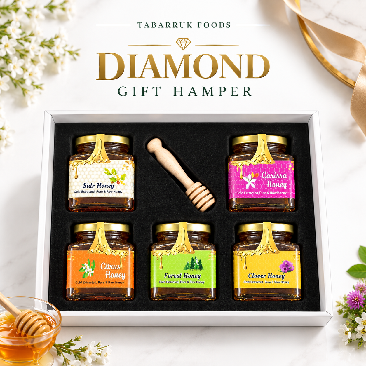 Gift Hamper - Five 250g Honey Varieties